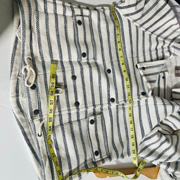 Anthropologie Dolan Striped Snap Closure Jacket Size S Small - Picture 5 of 7
